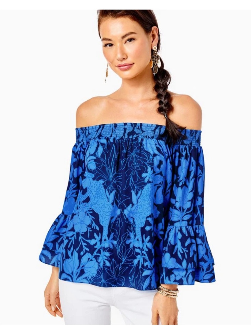 NWOT LILLY PULITZER KAORI OFF-THE-SHOULDER TOP